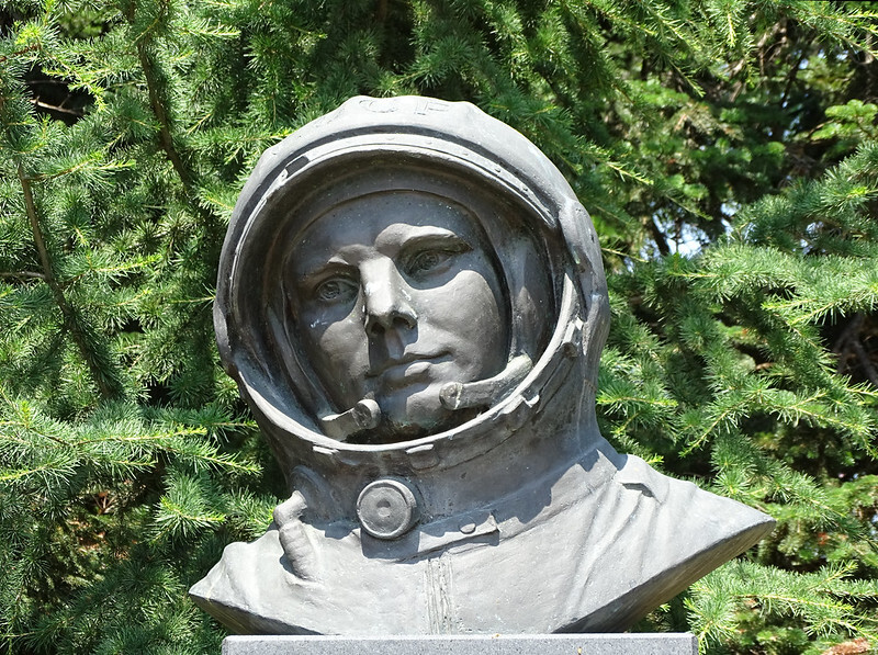 Bust of Yuri Gagarin - Primorski Park - Varna - Bulgaria by Adam Jones via Flickr/Creative Commons